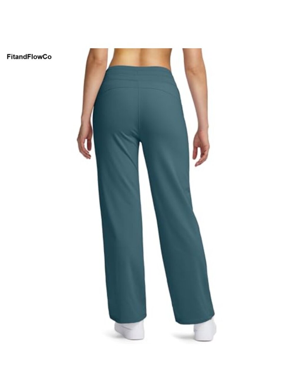 Fleece Lined High Waisted Sweatpants Zipper Pockets - Picture 4 of 6